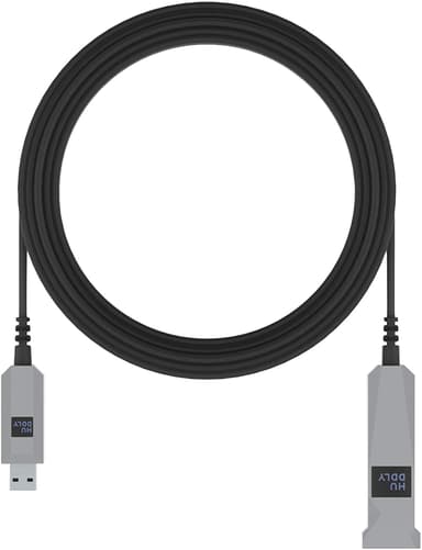 Huddly USB-A Cable Active Optical 15m 15m USB A USB A Musta