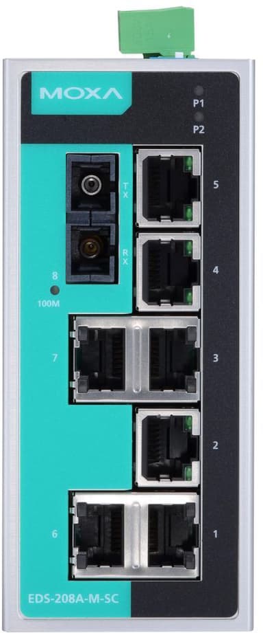 Moxa EtherDevice Switch EDS-208A-MM-SC 