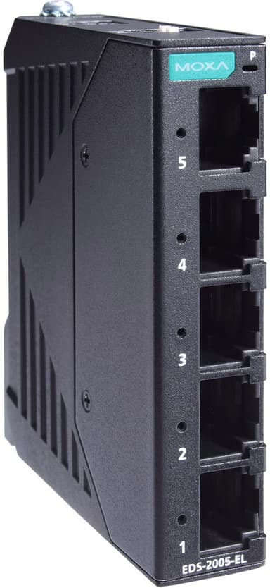 Moxa EDS-2005-EL-T Industriell Ohanterad 5-port Switch 