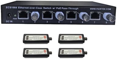 Direktronik 4-Port Network over Coax Switch + 4 Recievers 