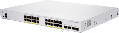 Cisco CBS250 24G 4SFP PoE 370W Smart Switch 