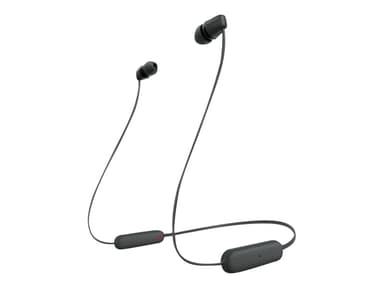 Sony WI-C100 Trådløse hovedtelefoner med ørepropper Øreproptelefoner Stereo Sort