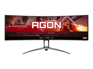 AOC AGON Gaming AG493UCX2 48.8" 5120 x 1440pixels 32:9 VA 165Hz