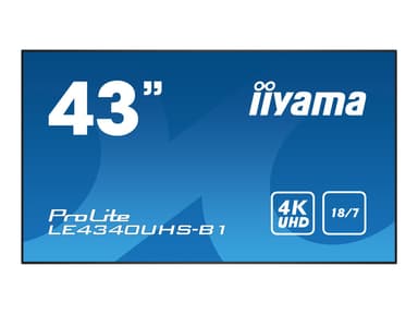 iiyama ProLite LE4340UHS-B1 43" 350cd/m² 4K UHD (2160p) 16:9 