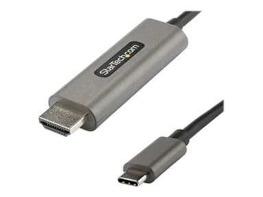 Startech .com 16ft (5m) USB C to HDMI Cable 4K 60Hz with HDR10, Ultra HD USB Type-C to 4K HDMI 2.0b Video Adapter Cable, USB-C to HDMI HDR Monitor/Display Converter, DP 1.4 Alt Mode HBR3 5m HDMI-tyyppi A (vakio) USB Type-C Hopea Musta