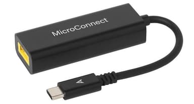 Microconnect Lenovo USB-C To Square Lenovo Plug Slim Tip Hona 24 pin USB-C Hane Svart