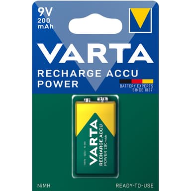 Varta Batteri Laddbart 9V NiMH 200 mAh 