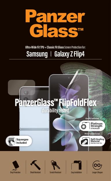 Panzerglass Ultra-Wide Fit TPU + Classic Fit Glass Samsung Galaxy Z Flip 4 