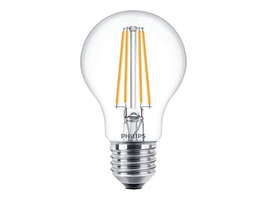 Philips LED E27 Normal Klar 7W (60W) 806 Lumen 3-Pak 