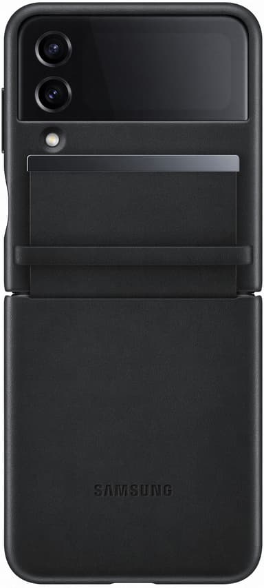 Samsung Flap Leather Cover Samsung Galaxy Z Flip 4 Svart