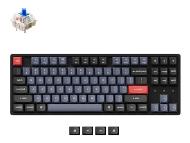 Keychron K8 Pro QMK/VIA RGB Aluminium Hot-Swap Blue Kablet Trådløs Nordisk