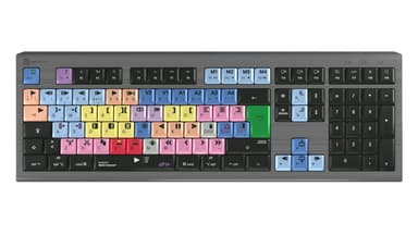 Logickeyboard Avid Media Composer Mac Backlit Astra 2 Nordic Kabling Nordisk Tastatur