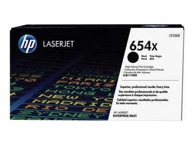 HP Värikasetti Musta 654X 20.5K - CF330X 