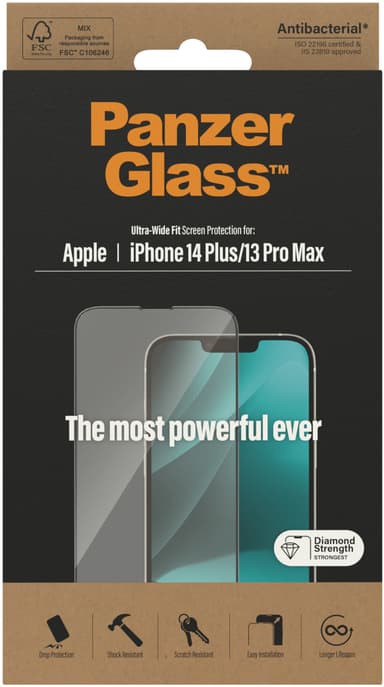 Panzerglass Ultra-Wide Fit Apple - iPhone 14 Plus,
Apple - iPhone 13 Pro Max