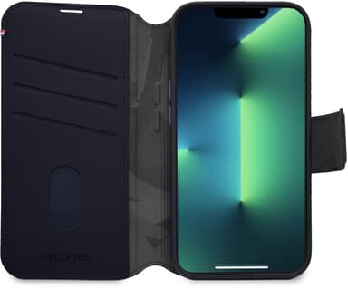 Decoded Leather Detachable Wallet iPhone 14 Pro Marin