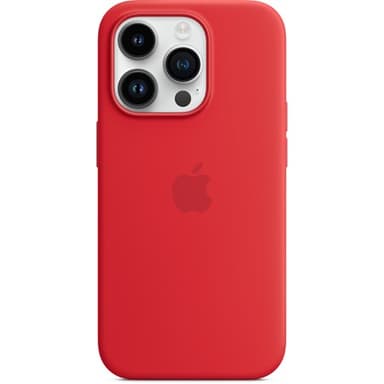 Apple Silicone Case With Magsafe iPhone 14 Pro Punainen