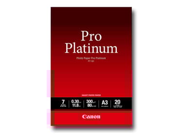 Canon Papper Photo Pro Platinum Pt-101 A3 20-ark 300G 