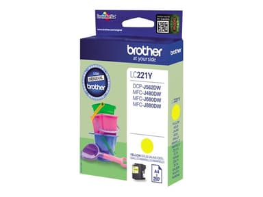 Brother Inkt Geel LC-221Y - DCP-J562dw/MFC-J480dw/J680dw 