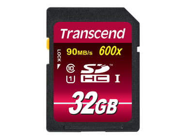 Transcend Flash-Minneskort 32GB SDHC UHS-I minneskort
