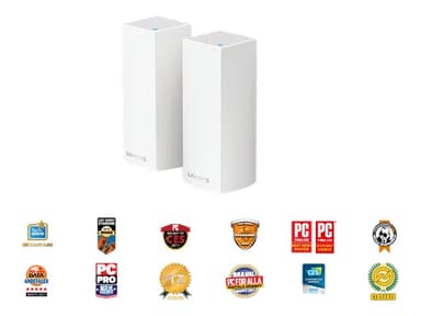 Linksys Velop AC2200 Tri-Band Intelligent Mesh WiFi 5 System 2-pak 