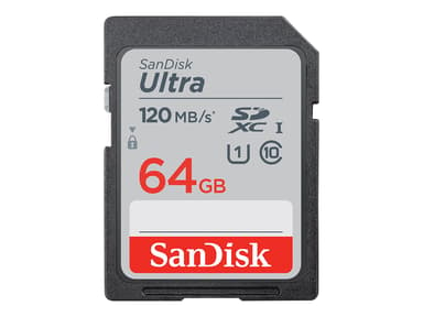 SanDisk Ultra 64GB SDXC UHS-I minneskort 