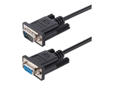 Startech .com 3m RS232 Serial Null Modem Cable, Crossover Serial Cable w/Al-Mylar Shielding, DB9 Serial COM Port Cable Female to Male, Compatible w/DTE Devices 3m 9-nastainen D-Sub (DB-9) Naaras 9-nastainen D-Sub (DB-9) Uros