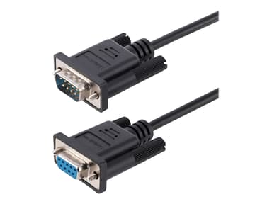 Startech .com 3m RS232 Serial Null Modem Cable, Crossover Serial Cable w/Al-Mylar Shielding, DB9 Serial COM Port Cable Female to Male, Compatible w/DTE Devices 3m 9 pin D-Sub (DB-9) Hona 9 pin D-Sub (DB-9) Hane