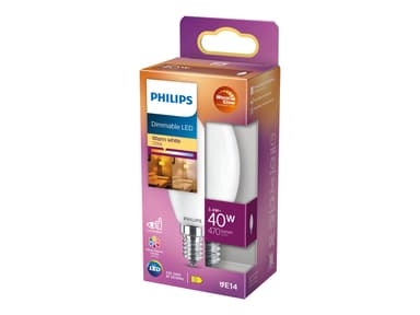Philips LED E14 Kron Frost 3.4W (40W) 470 Lumen 