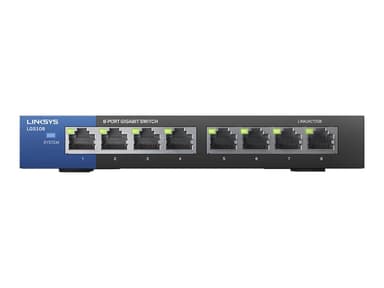 Linksys LGS108 8-Port Business Desktop Gigabit Switch 