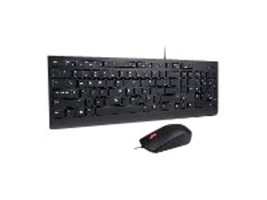 Lenovo Essential Wired Keyboard And Mouse Combo (Nordic) Langallinen Pohjoismaat Näppäimistö- ja hiiri -pakkaus