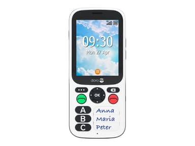 Doro 780X Dual-SIM Svart Vit