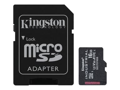 Kingston Industrial 16GB microSDHC UHS-I minneskort 