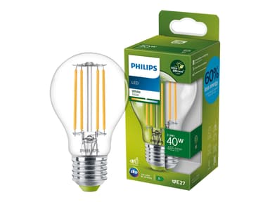 Philips LED E27 Klot Klar 2.3W (40W) 485 Lumen 