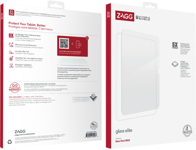 Zagg InvisibleShield Glass Elite AM iPad 10.9" 10th gen