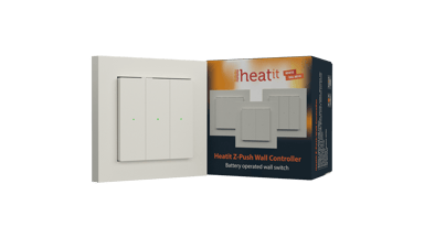 Heatit Z-Push Wall Controller RAL 9010 White 