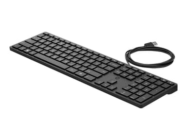 HP Wired Desktop 320K Keyboard Kabelansluten Hela norden Tangentbord