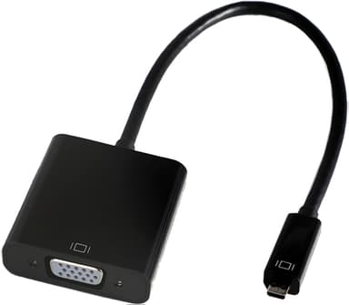 Prokord Videomuunnin HDMI Micro Uros VGA Naaras Musta