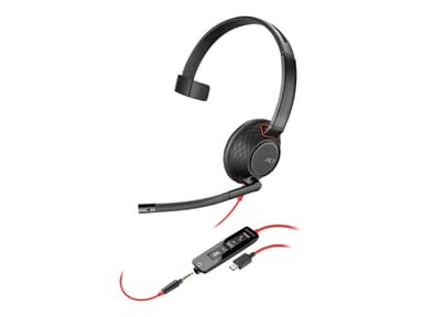 Poly 5210 Blackwire USB C 3,5 mm jakk USB-C Mono Svart 