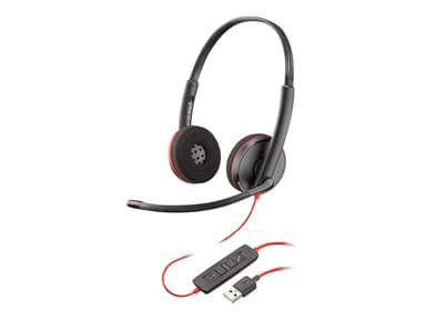 Poly Blackwire C3220 USB USB-A Stereo Musta 