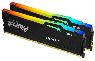 Kingston FURY Beast RGB 32GB 4,800MHz CL38 DDR5 SDRAM DIMM 288-pin