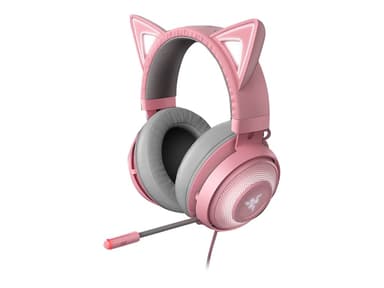 Razer Kraken Kitty Edition Gaming Headset Harmaa Vaaleanpunainen