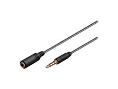 Microconnect - Forlængerkabel til audio 5m Minitelefon 3,5 mm Hun Minitelefon 3,5 mm Han