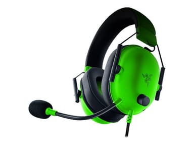 Razer BlackShark V2 X Kuuloke + mikrofoni 3,5 mm jakkiliitin Stereo Musta Vihreä
