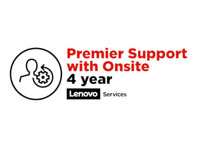 Lenovo Premier Support - laajennettu palvelusopimus - 4 vuotta - on-site 