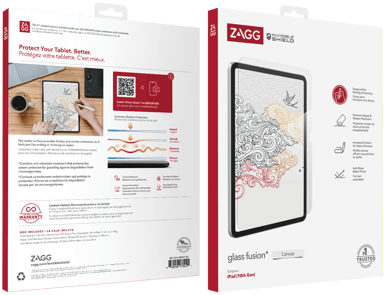 Zagg InvisibleShield GlassFusion+ Canvas iPad 10th gen (2022)