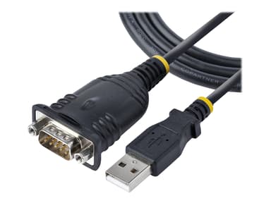 Startech .com 3ft (1m) USB to Serial Cable, DB9 Male RS232 to USB Converter, USB to Serial Adapter for PLC/Printer/Scanner/Network Switches, USB to COM Port Adapter 1m 9-pens D-Sub (DB-9) Male 4 pin USB Type A Male
