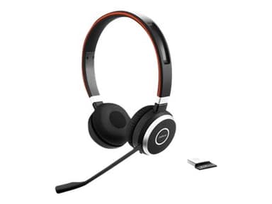 Jabra Evolve 65 SE MS Hodesett USB-A via Bluetooth-adapter Microsoft Teams Stereo Svart