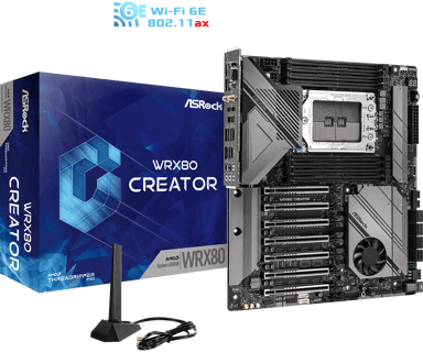 ASRock Wrx80 Creator R2.0 S-swrx8 E-atx Udvidet ATX Bundkort