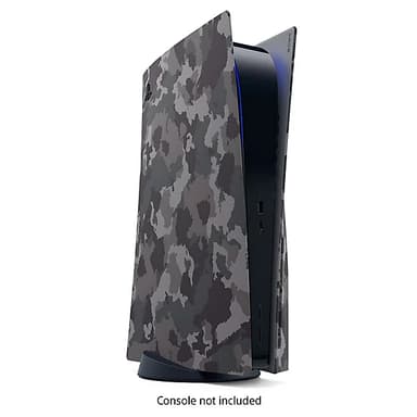 Sony Ps5 Standard Cover Grey Camouflage 
