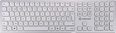 Voxicon Wireless Slim Metal Keyboard 295BWL Silver Iso-azert Trådlös Belgisk Silver Vit 